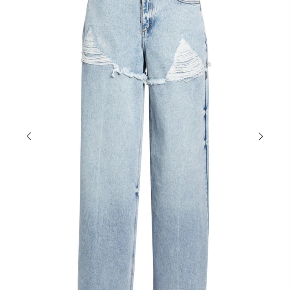 SER.O.YA Blue Flare Wide Leg Jeans - Picture 1 of 4